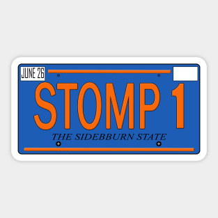 Endless Mike License Plate - Stomp 1 Sticker